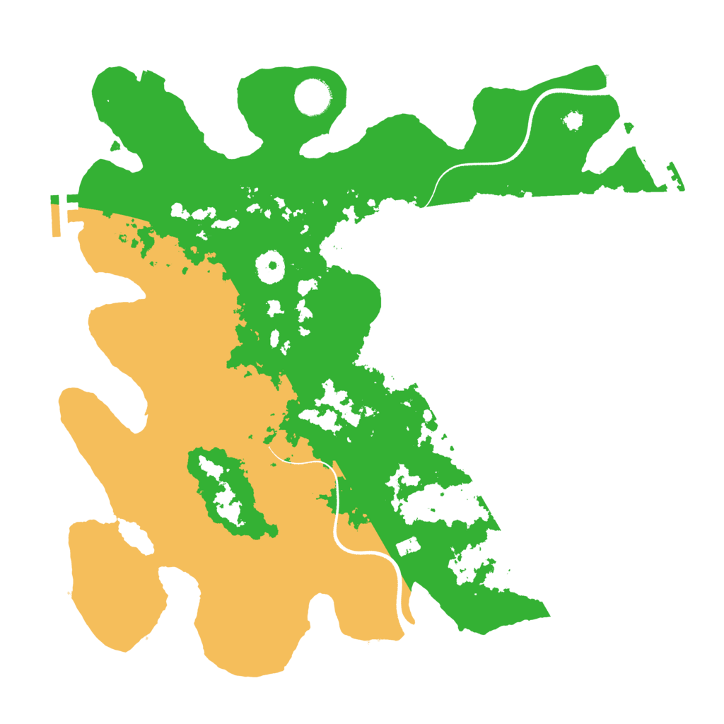 Biome Rust Map: Procedural Map, Size: 3500, Seed: 46546546