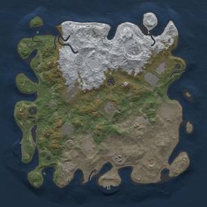 Thumbnail Rust Map: Procedural Map, Size: 3850, Seed: 774299552, 20 Monuments