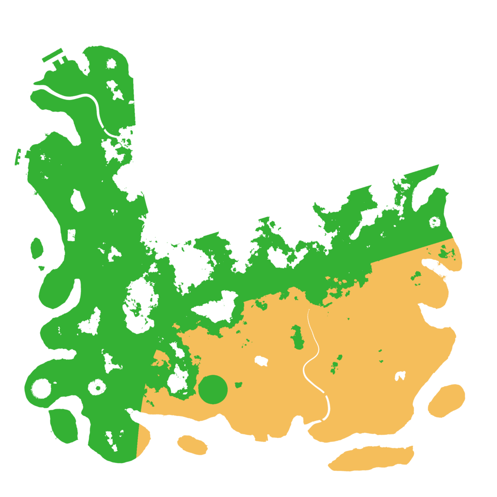 Biome Rust Map: Procedural Map, Size: 4500, Seed: 161408