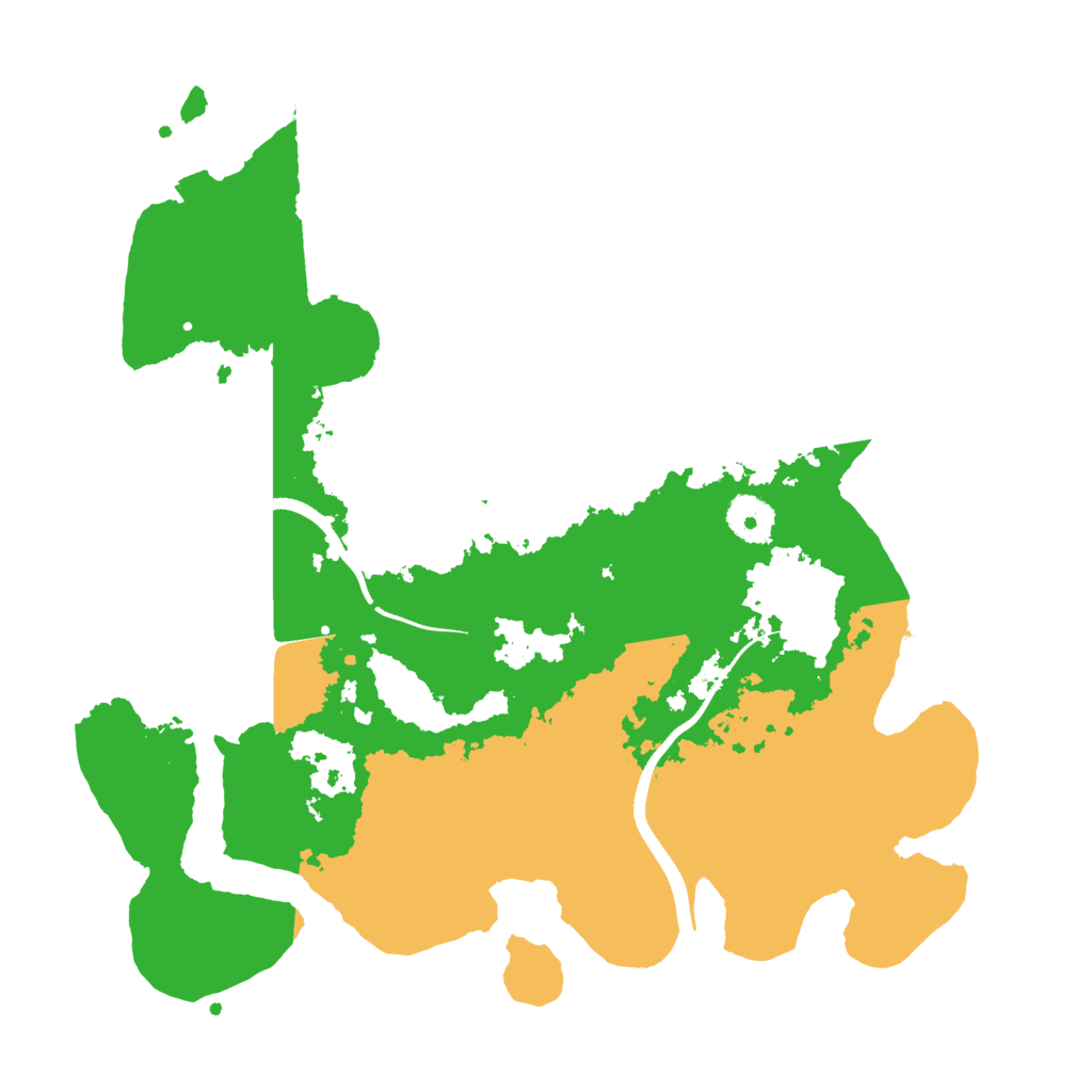 Biome Rust Map: Procedural Map, Size: 3500, Seed: 88491342