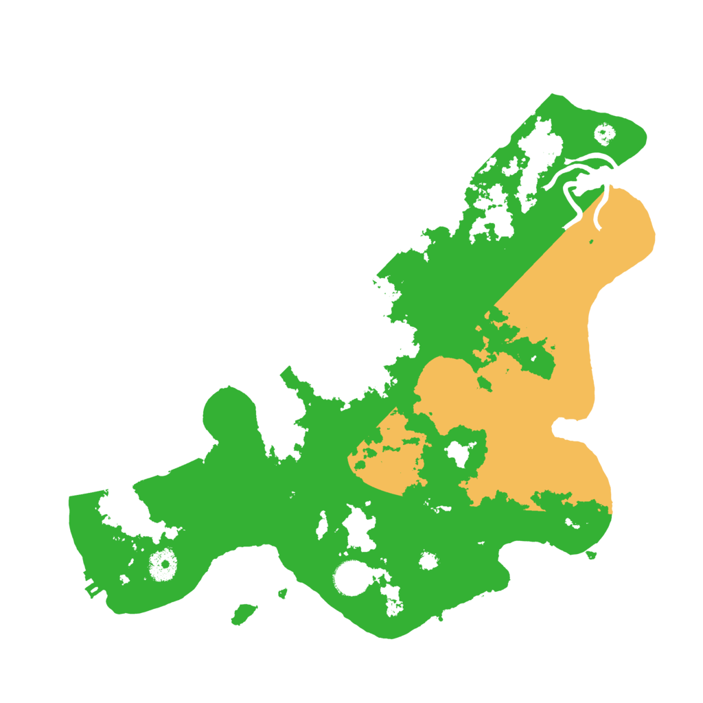 Biome Rust Map: Procedural Map, Size: 3500, Seed: 10777
