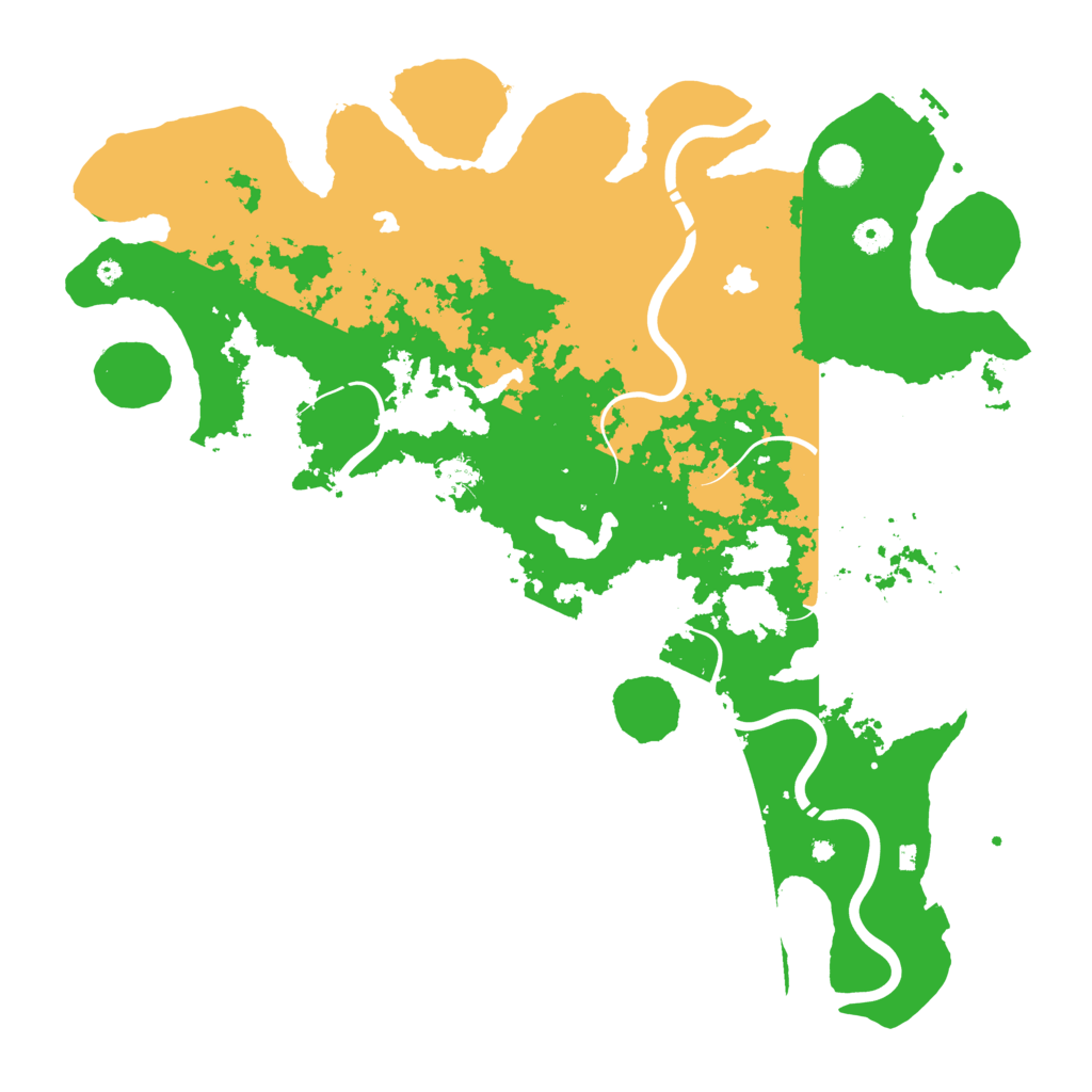 Biome Rust Map: Procedural Map, Size: 4500, Seed: 95120014