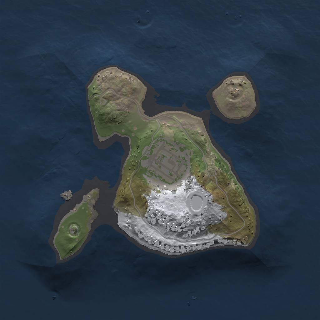 Rust Map: Procedural Map, Size: 1500, Seed: 8841, 5 Monuments