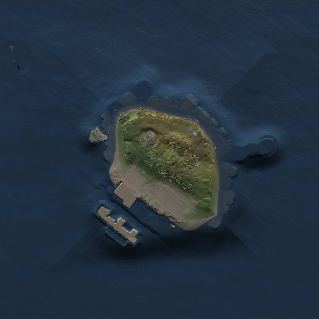 Rust Map: Procedural Map, Size: 1000, Seed: 6005585, 2 Monuments