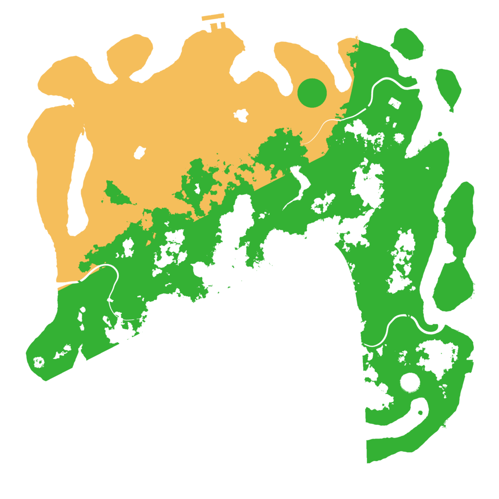 Biome Rust Map: Procedural Map, Size: 4500, Seed: 121569