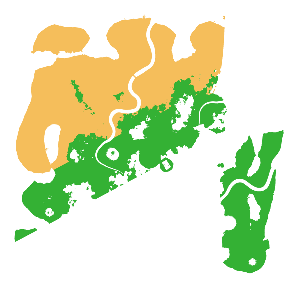 Biome Rust Map: Procedural Map, Size: 3700, Seed: 429496722