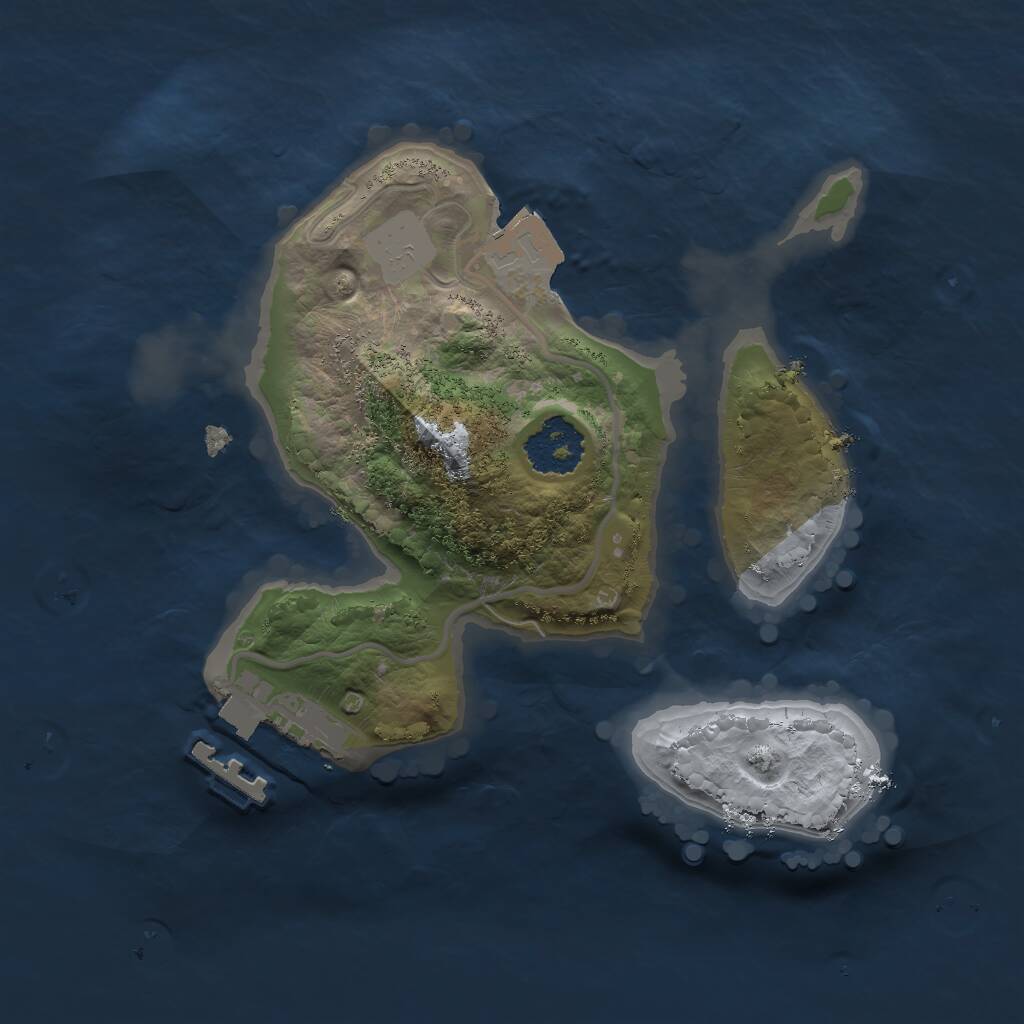 Rust Map: Procedural Map, Size: 1800, Seed: 109086142, 2 Monuments