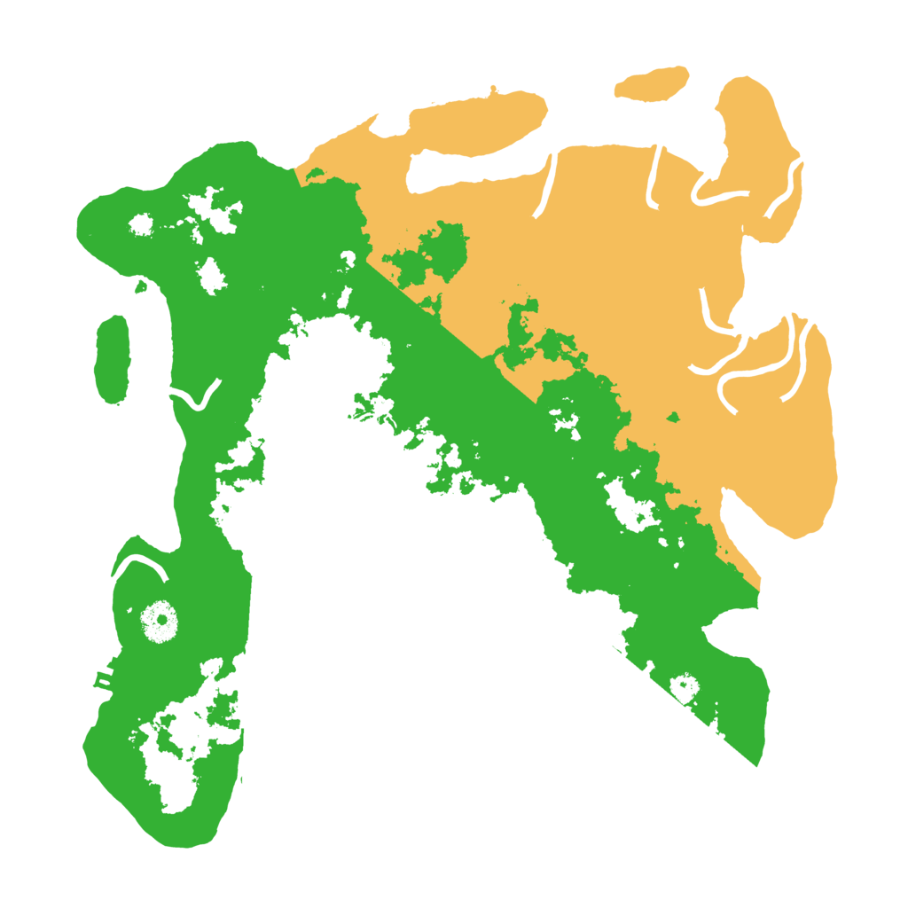 Biome Rust Map: Procedural Map, Size: 3500, Seed: 1304