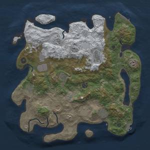 Thumbnail Rust Map: Procedural Map, Size: 3850, Seed: 47802179, 20 Monuments