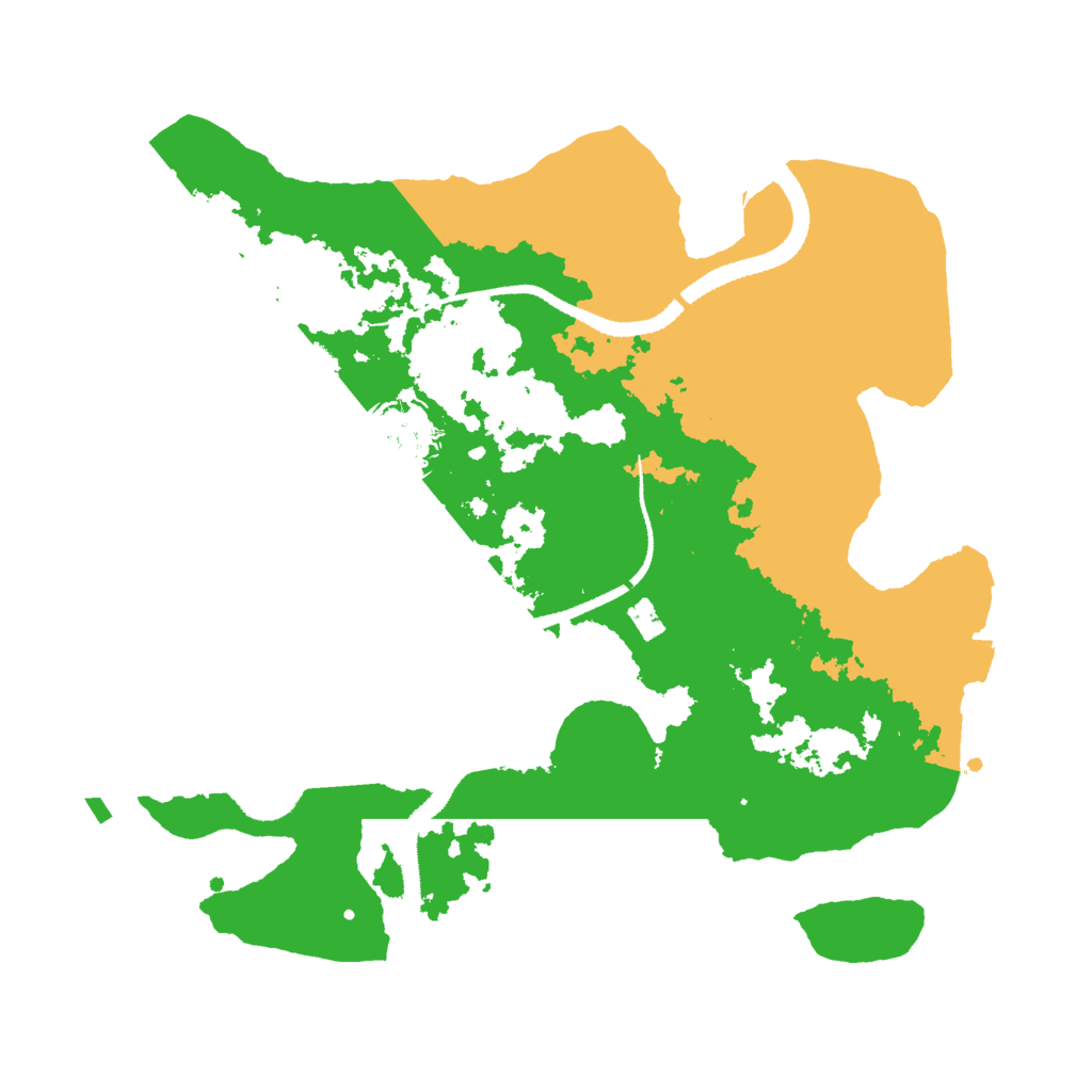 Biome Rust Map: Procedural Map, Size: 3000, Seed: 7232