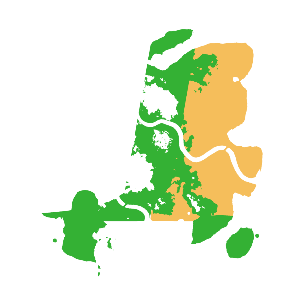 Biome Rust Map: Procedural Map, Size: 3000, Seed: 320583282