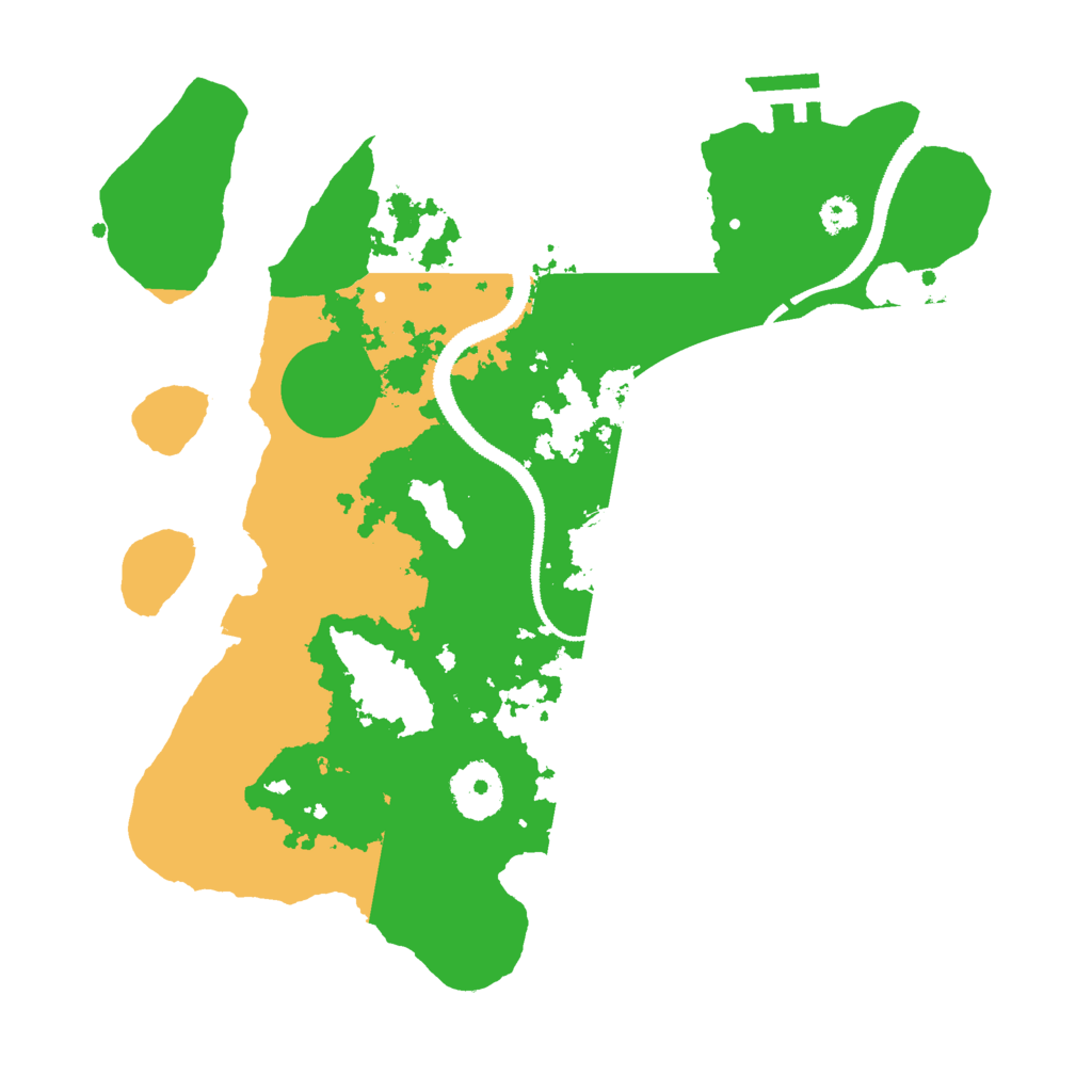 Biome Rust Map: Procedural Map, Size: 3000, Seed: 3295