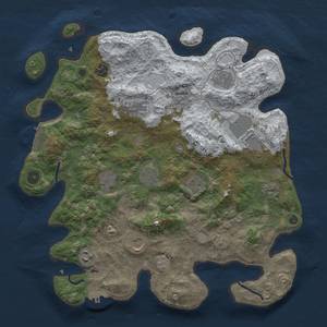 Thumbnail Rust Map: Procedural Map, Size: 3850, Seed: 1096454297, 20 Monuments