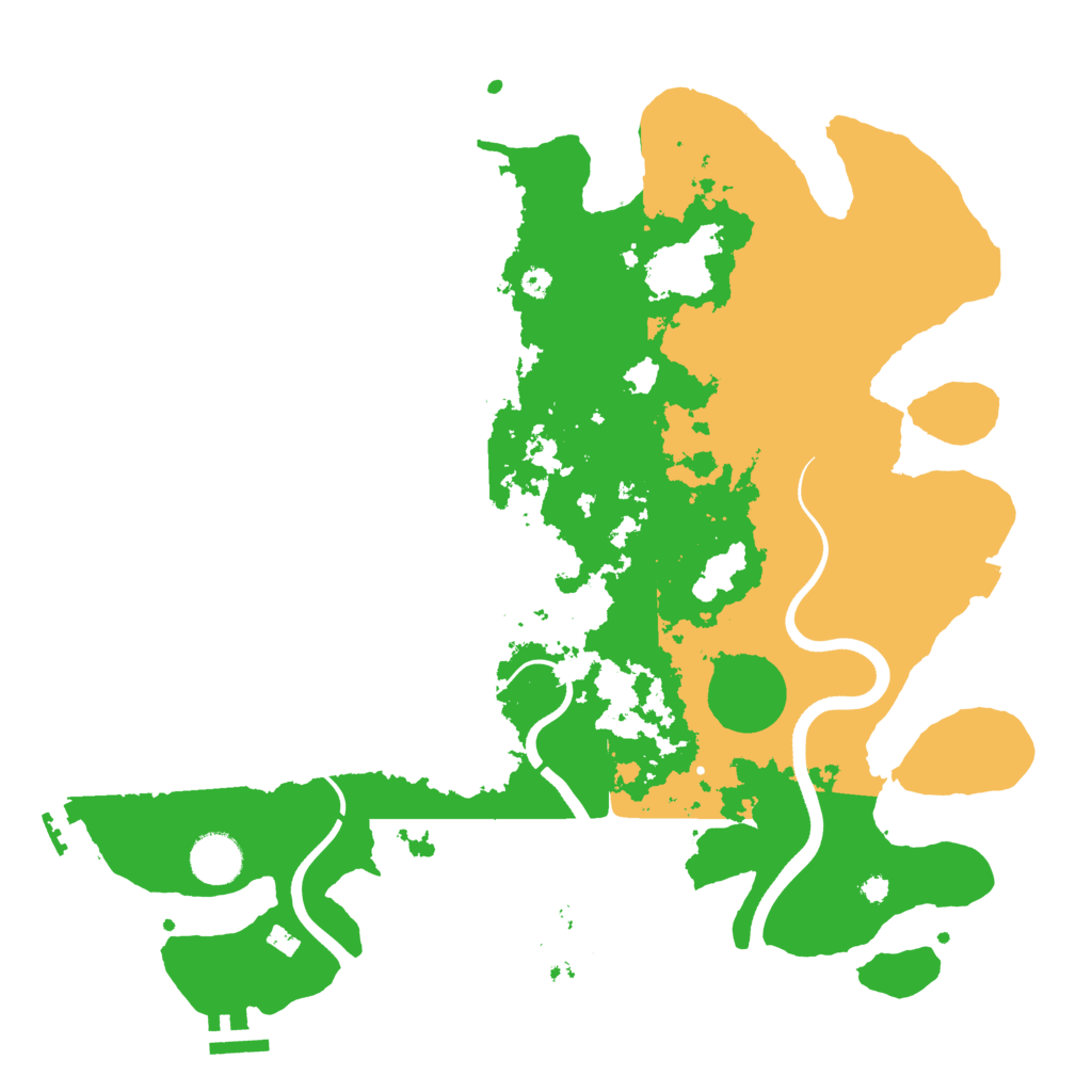 Biome Rust Map: Procedural Map, Size: 3700, Seed: 1607763808