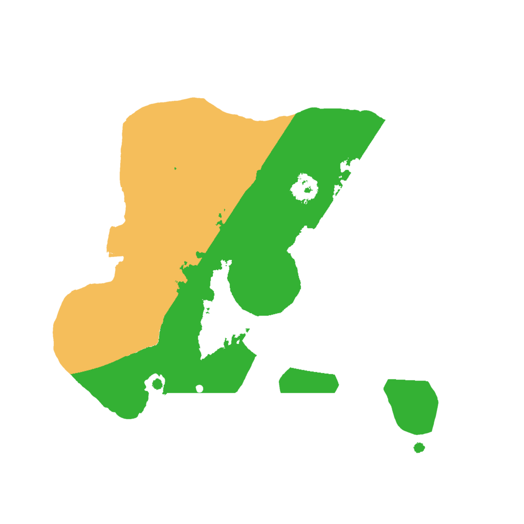 Biome Rust Map: Procedural Map, Size: 2000, Seed: 1291487621