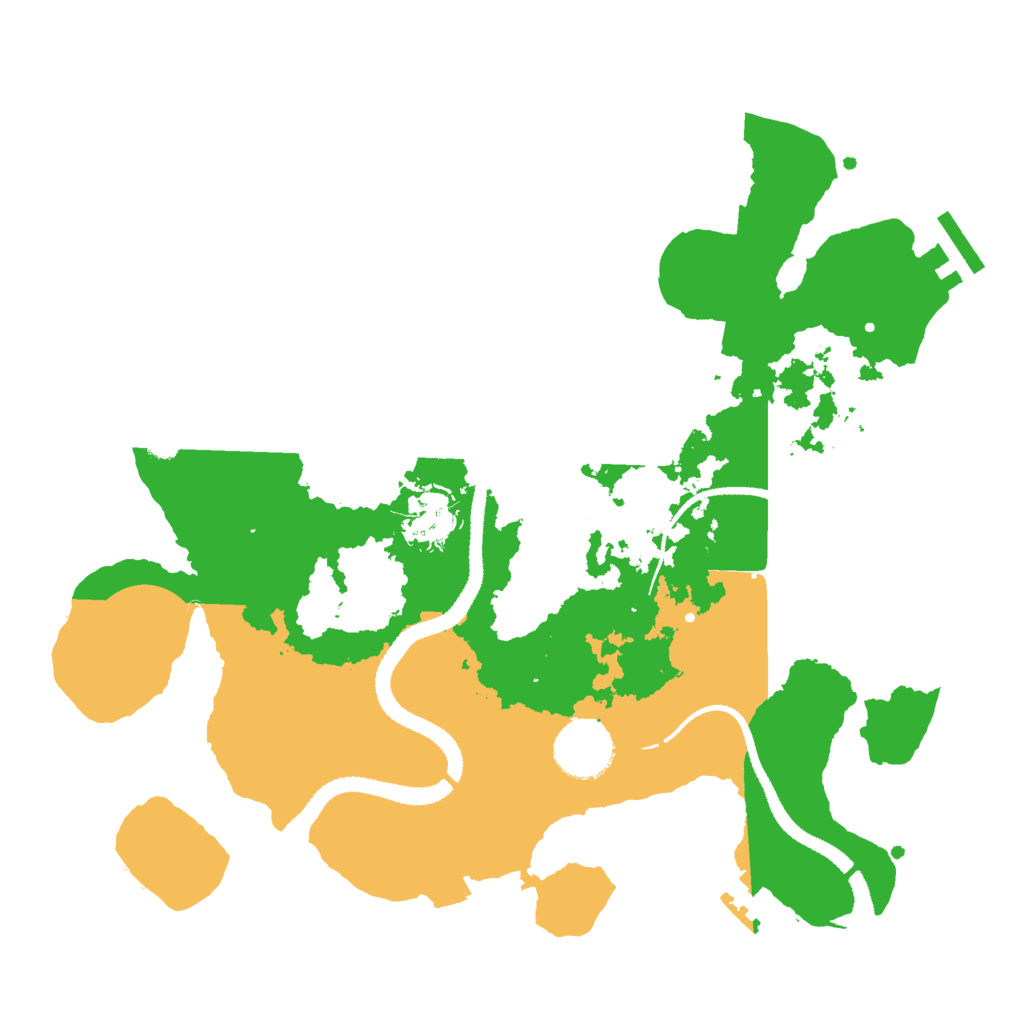 Biome Rust Map: Procedural Map, Size: 3069, Seed: 25645