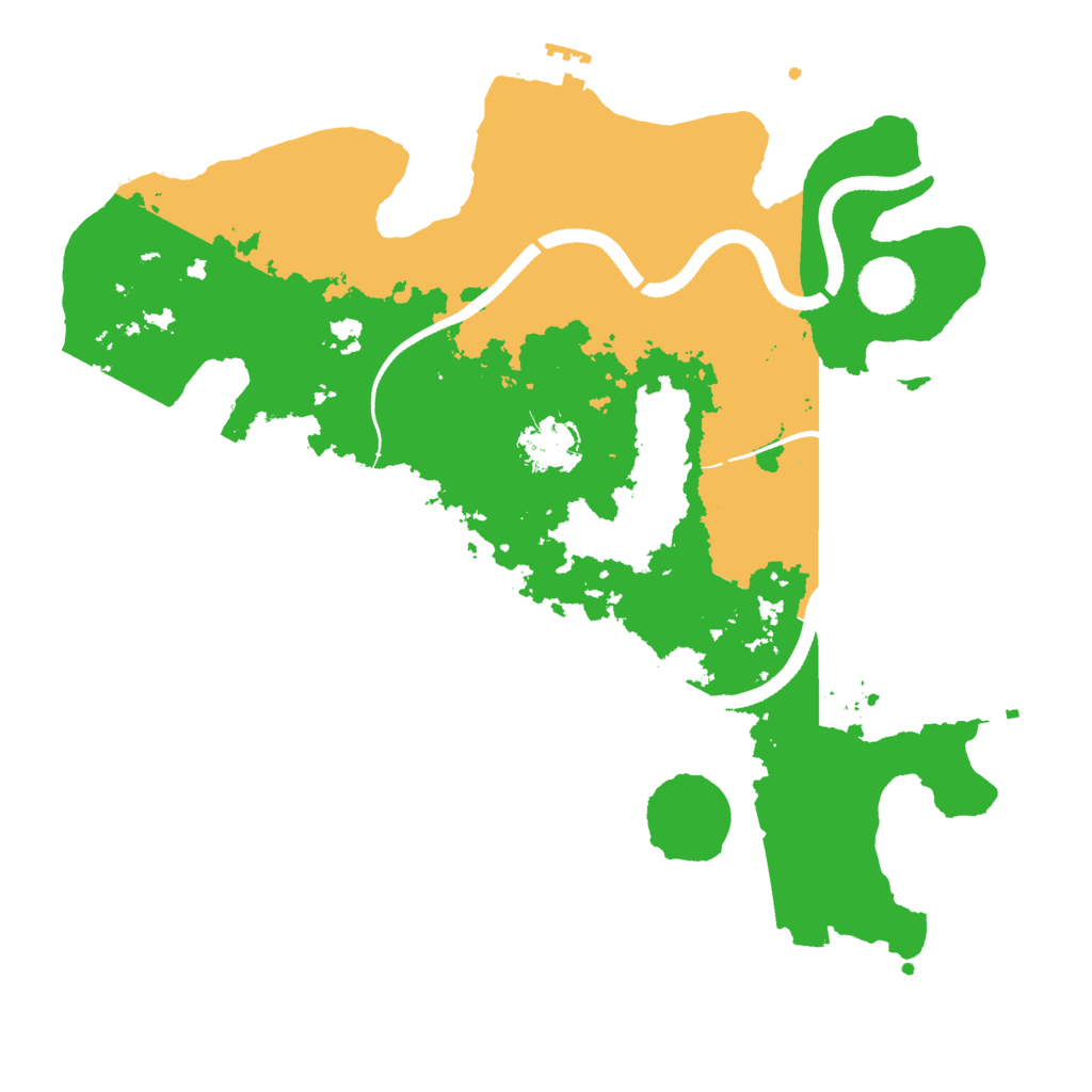 Biome Rust Map: Procedural Map, Size: 3500, Seed: 1084479455