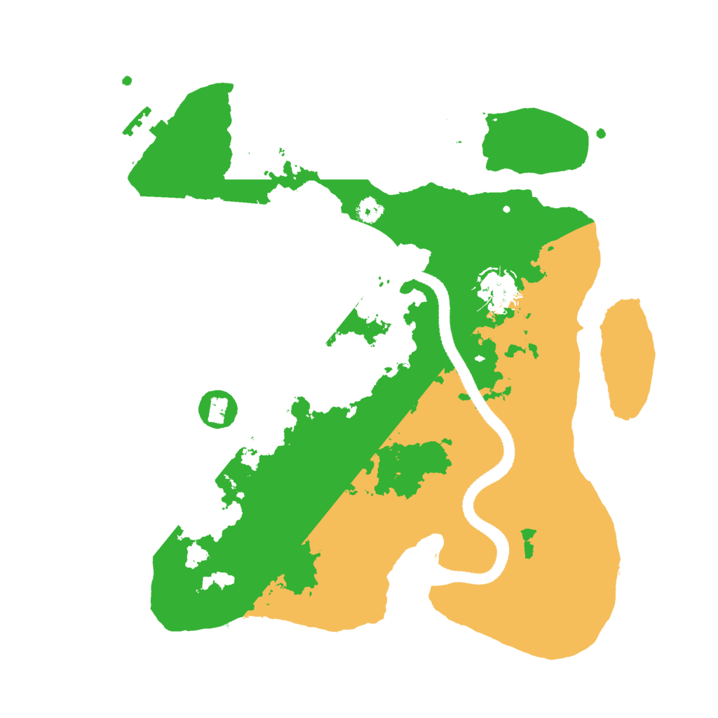 Biome Rust Map: Procedural Map, Size: 3000, Seed: 2029841092