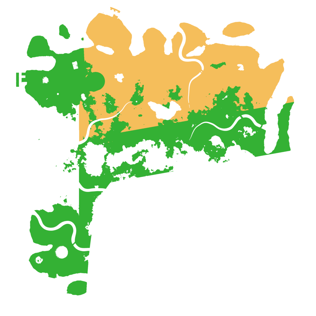 Biome Rust Map: Procedural Map, Size: 4500, Seed: 41166110