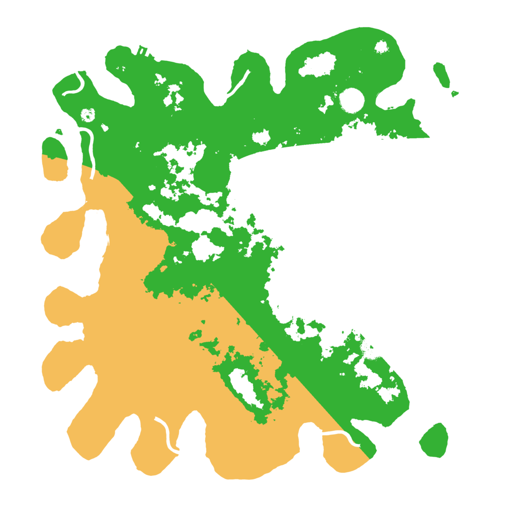 Biome Rust Map: Procedural Map, Size: 3700, Seed: 61510