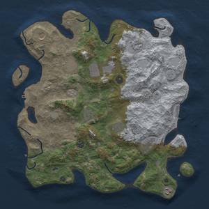 Thumbnail Rust Map: Procedural Map, Size: 4000, Seed: 1580894322, 19 Monuments