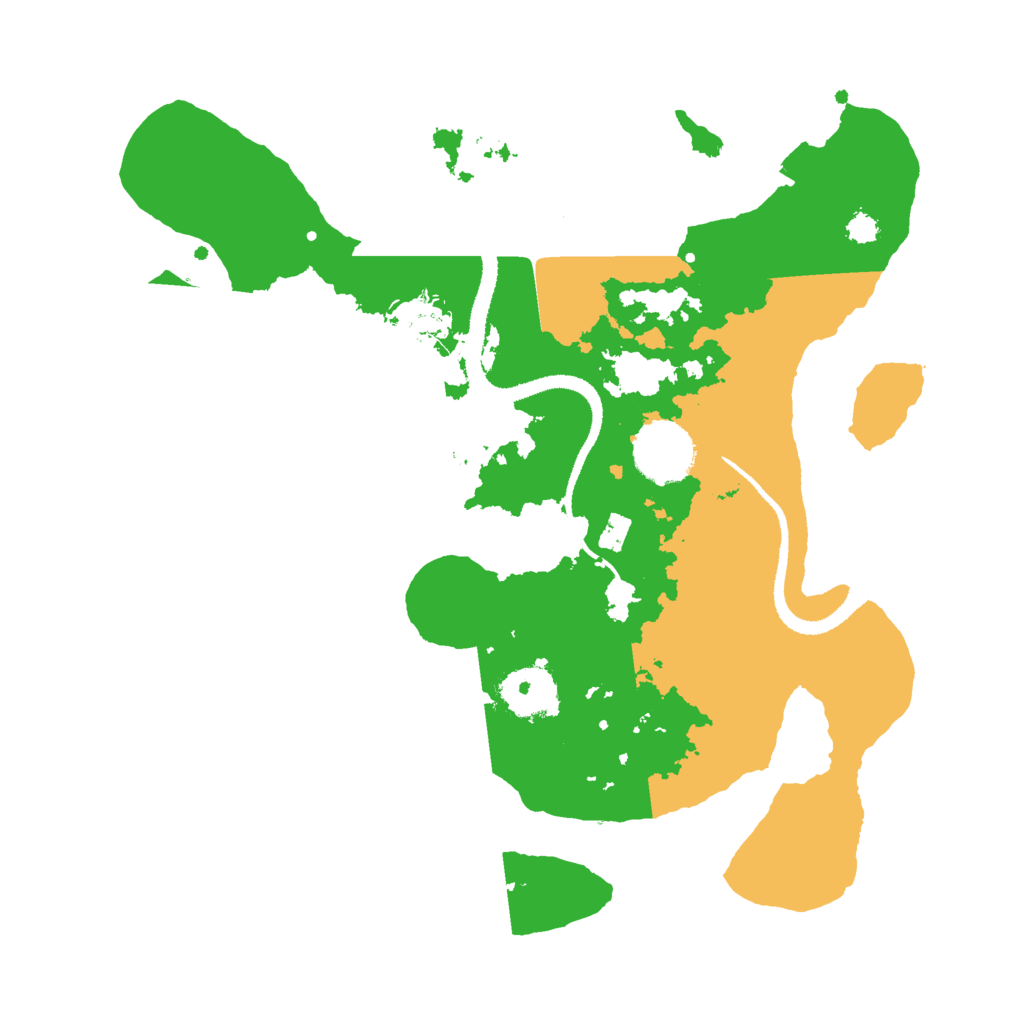 Biome Rust Map: Procedural Map, Size: 3000, Seed: 2604