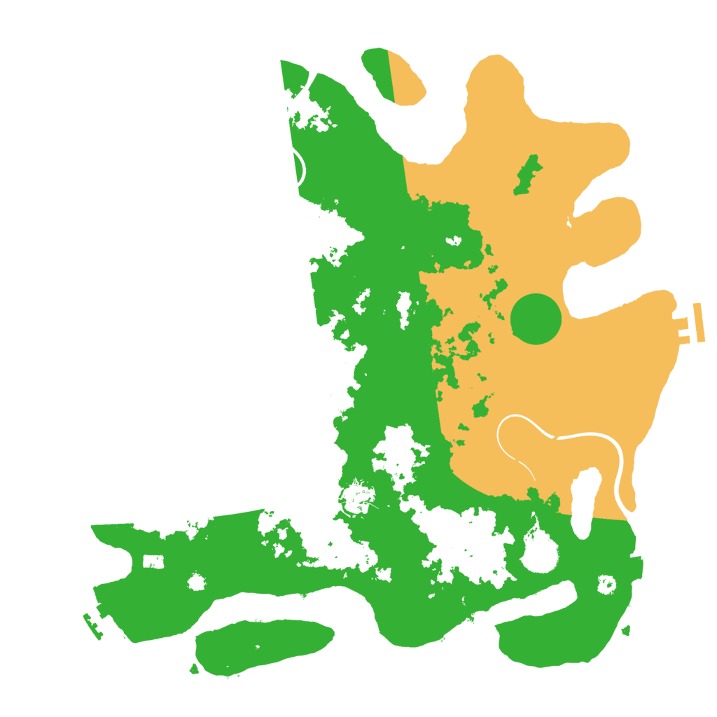 Biome Rust Map: Procedural Map, Size: 3700, Seed: 532822345