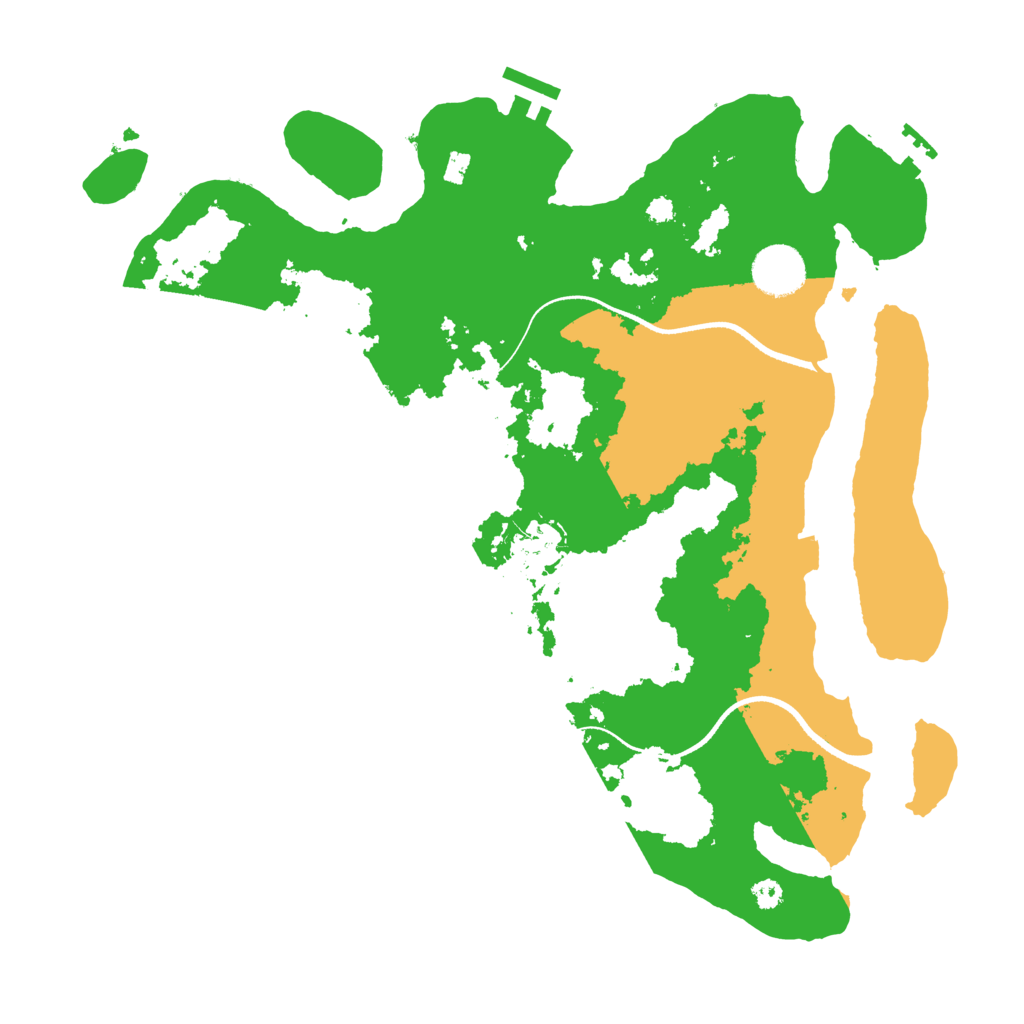 Biome Rust Map: Procedural Map, Size: 3500, Seed: 5464655