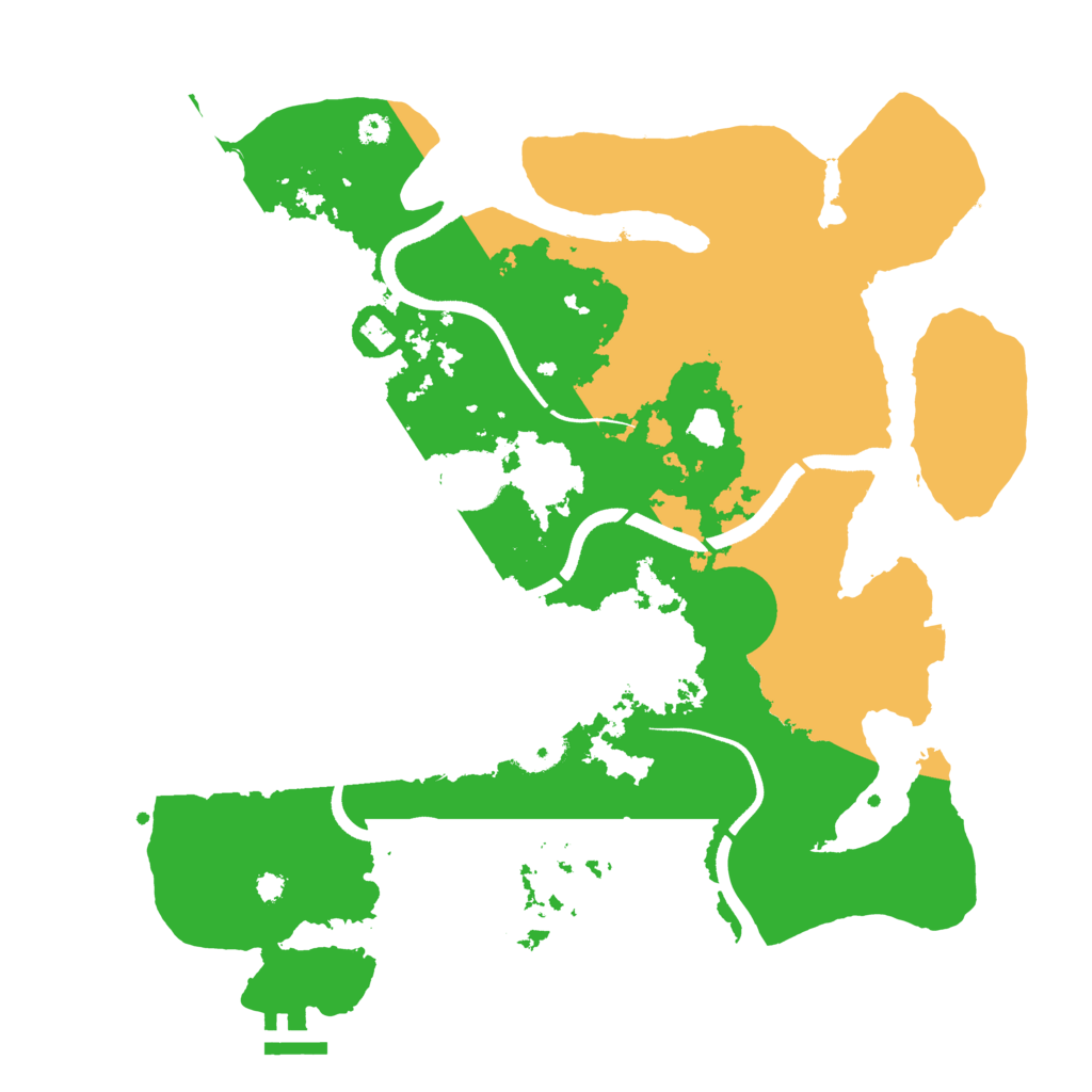 Biome Rust Map: Procedural Map, Size: 3500, Seed: 479879580