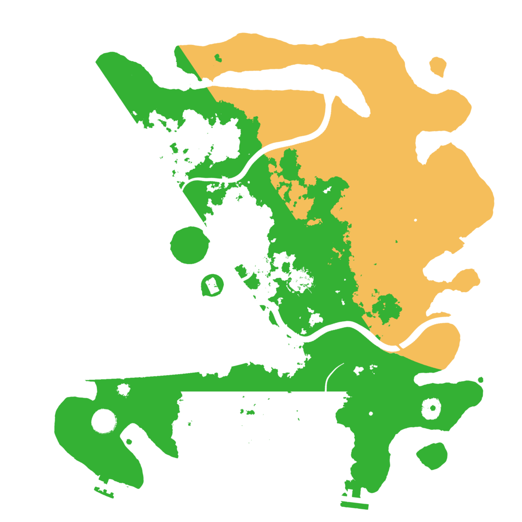 Biome Rust Map: Procedural Map, Size: 3750, Seed: 847284881
