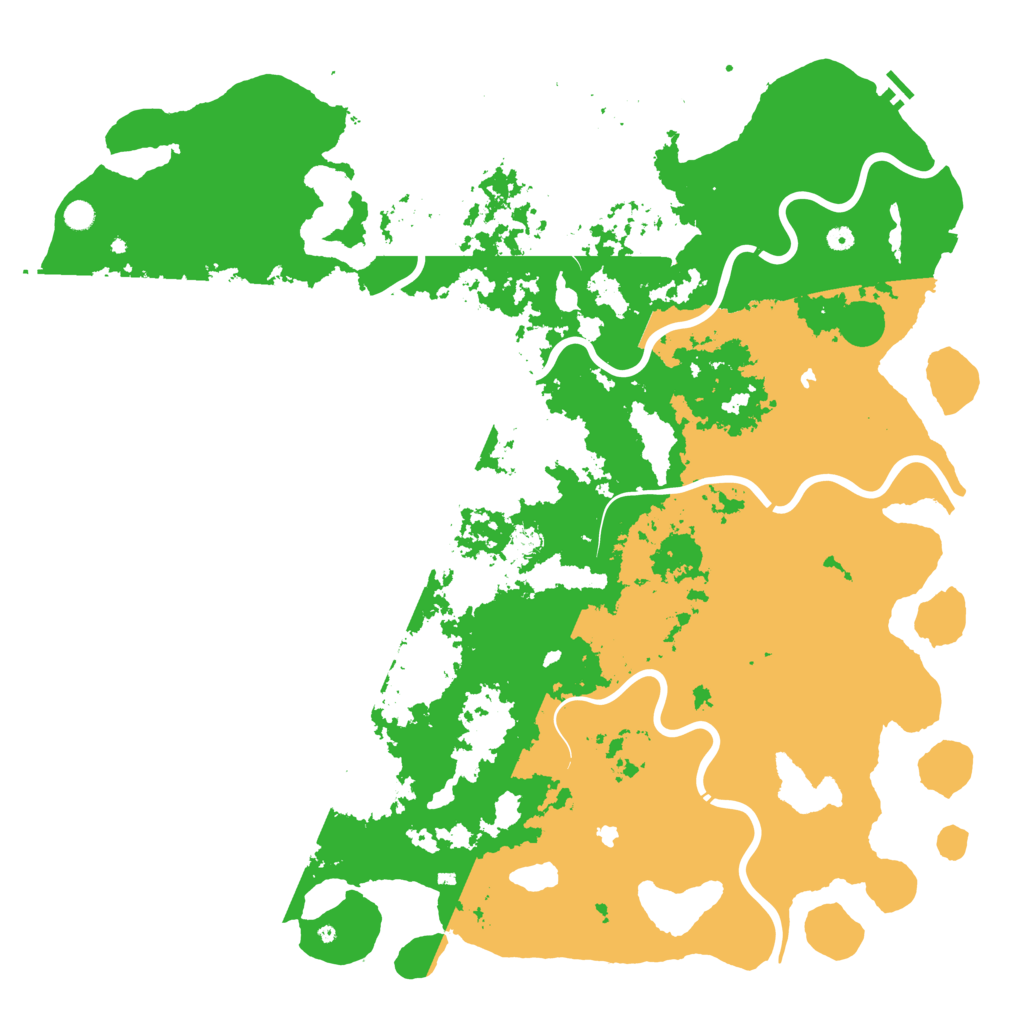 Biome Rust Map: Procedural Map, Size: 6000, Seed: 1232594735