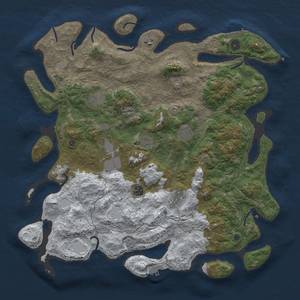 Thumbnail Rust Map: Procedural Map, Size: 4500, Seed: 343584074, 17 Monuments