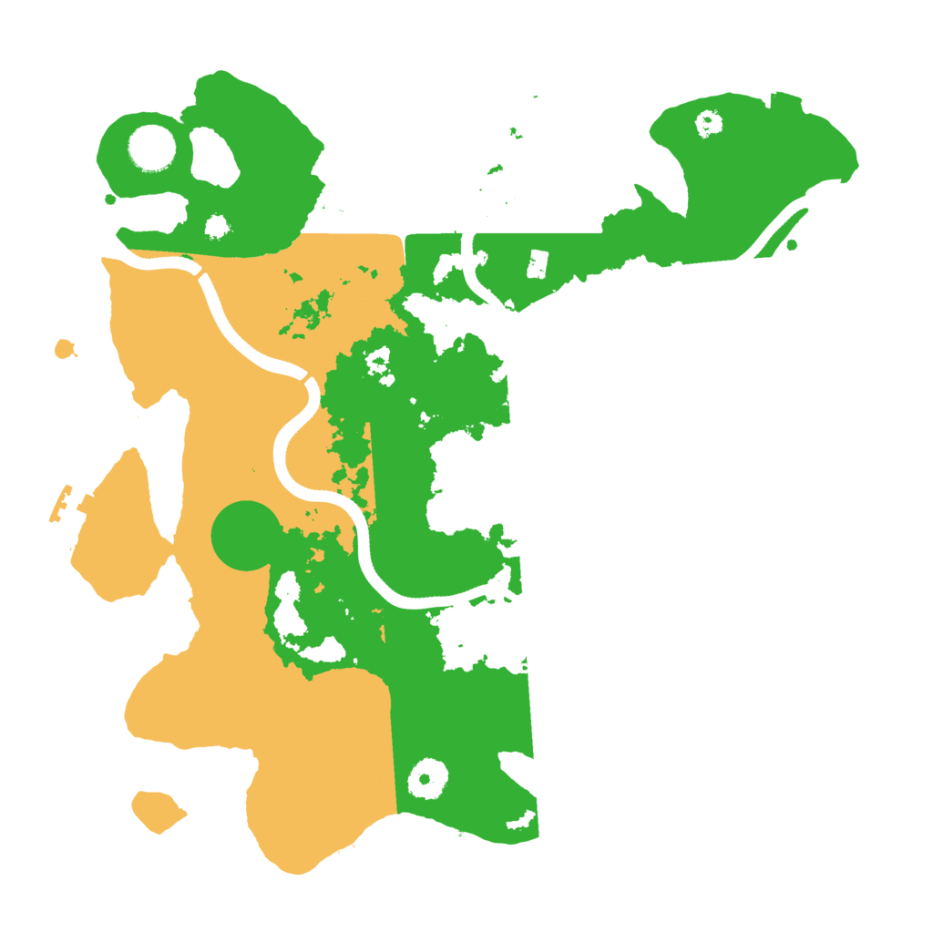 Biome Rust Map: Procedural Map, Size: 3500, Seed: 2477922
