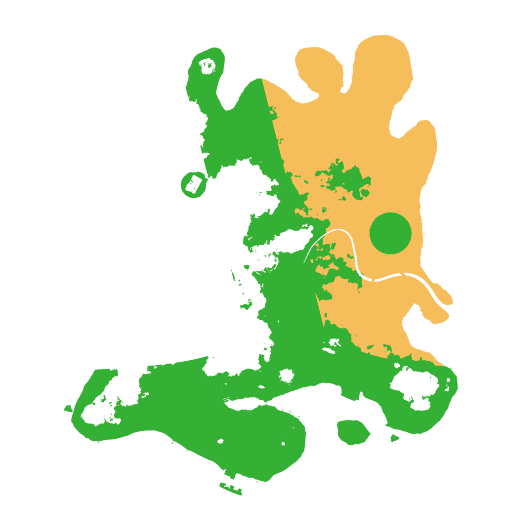 Biome Rust Map: Procedural Map, Size: 3200, Seed: 327999989