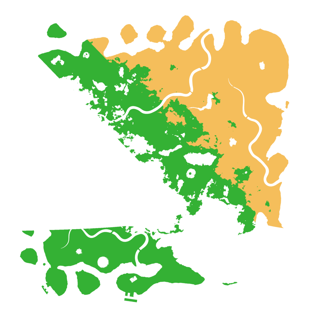 Biome Rust Map: Procedural Map, Size: 5000, Seed: 18653