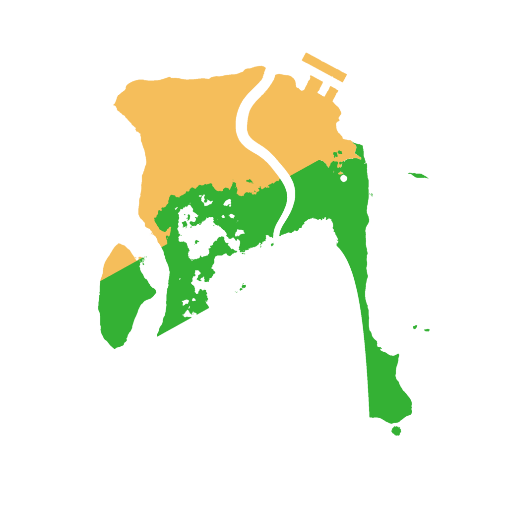 Biome Rust Map: Procedural Map, Size: 2200, Seed: 57339539