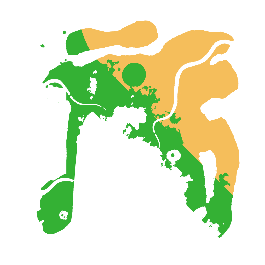 Biome Rust Map: Procedural Map, Size: 3000, Seed: 1562208282