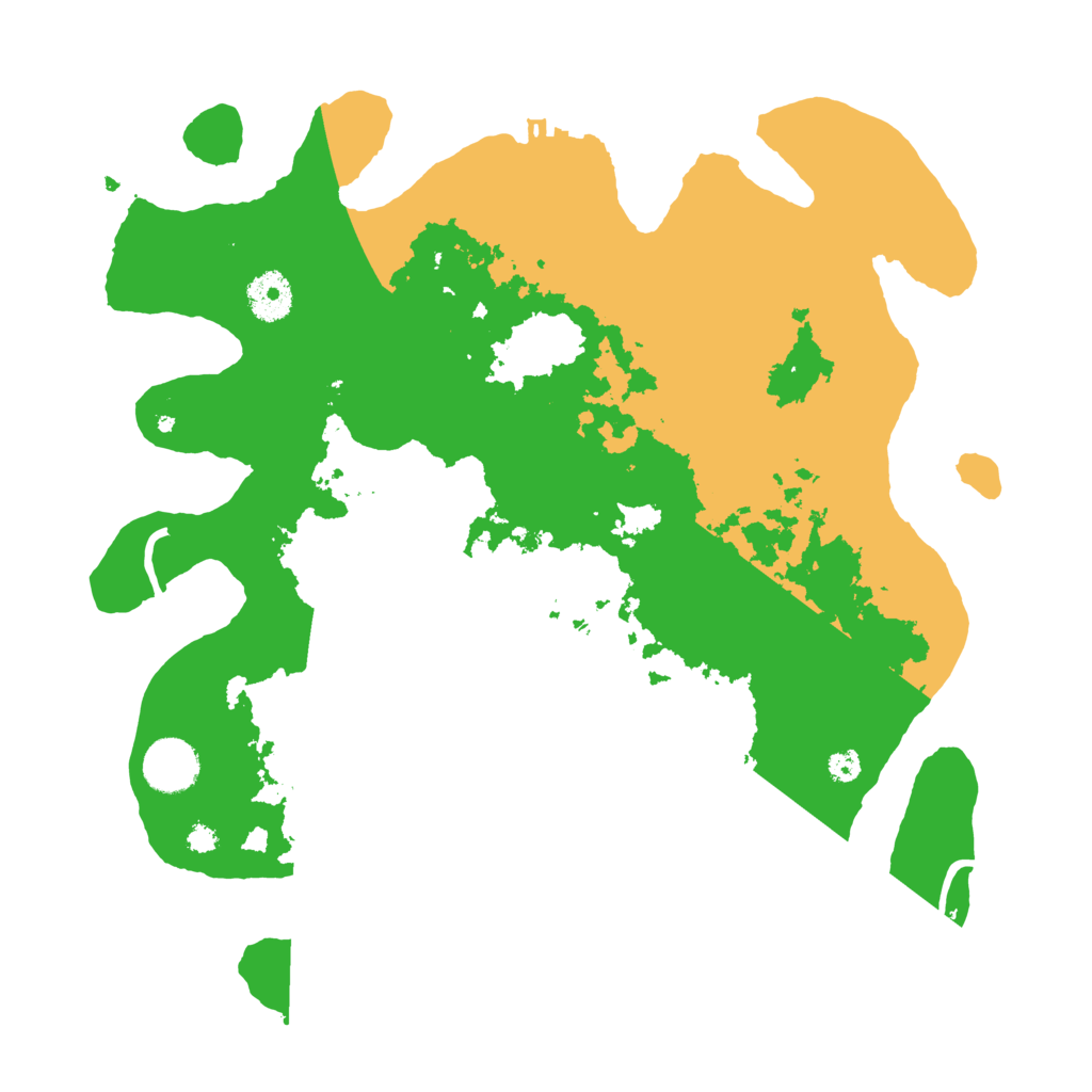 Biome Rust Map: Procedural Map, Size: 3500, Seed: 55644545