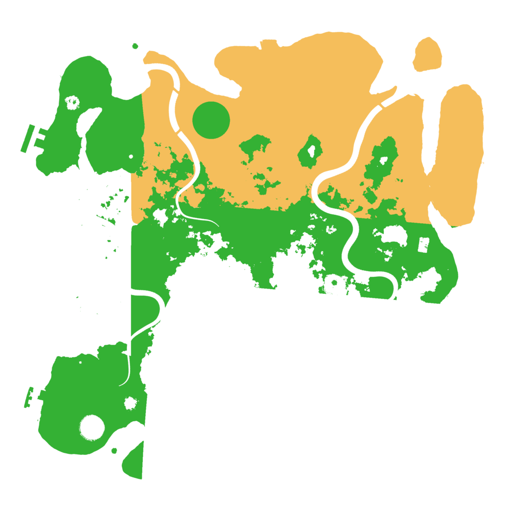 Biome Rust Map: Procedural Map, Size: 3700, Seed: 17728121