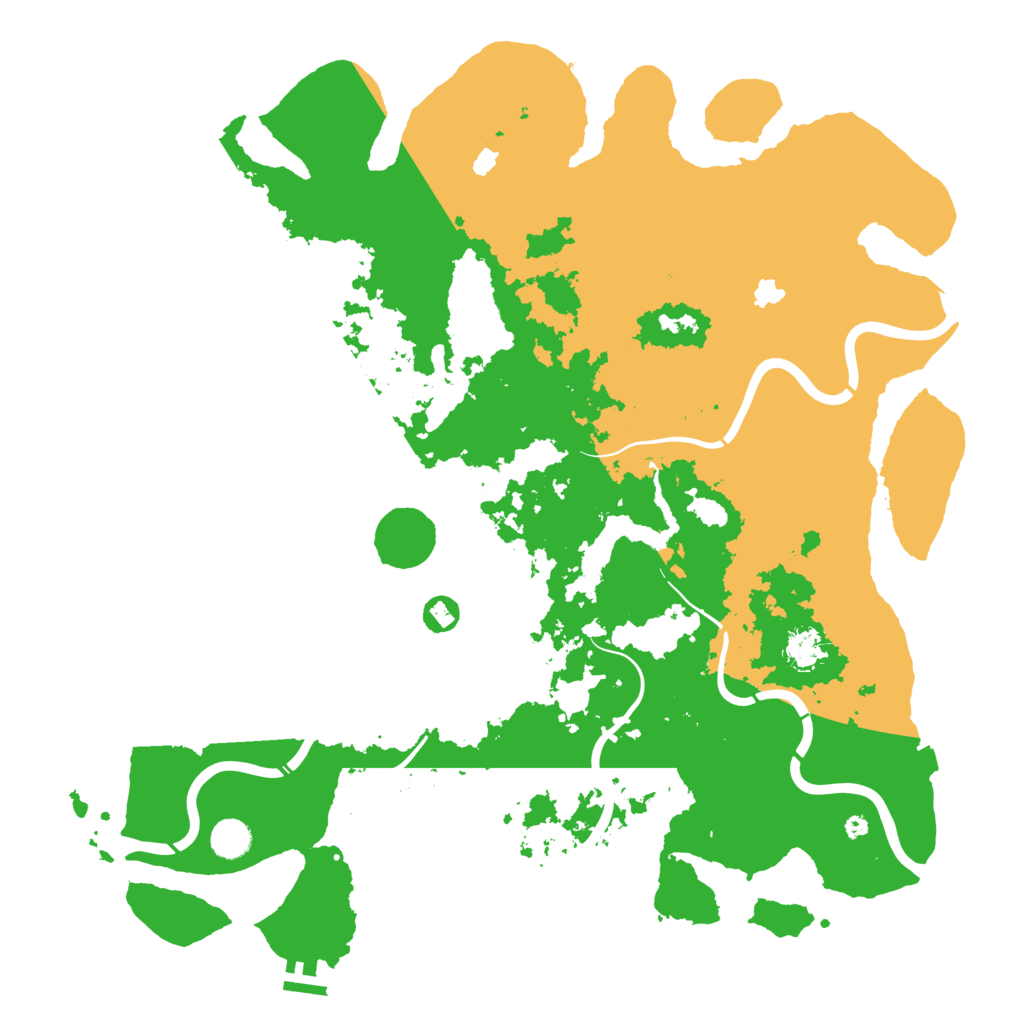 Biome Rust Map: Procedural Map, Size: 4500, Seed: 947975701