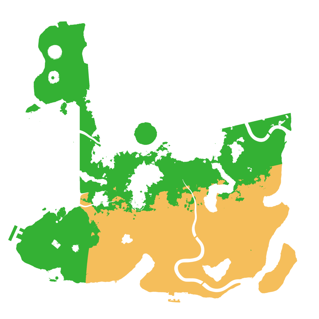 Biome Rust Map: Procedural Map, Size: 4000, Seed: 254784