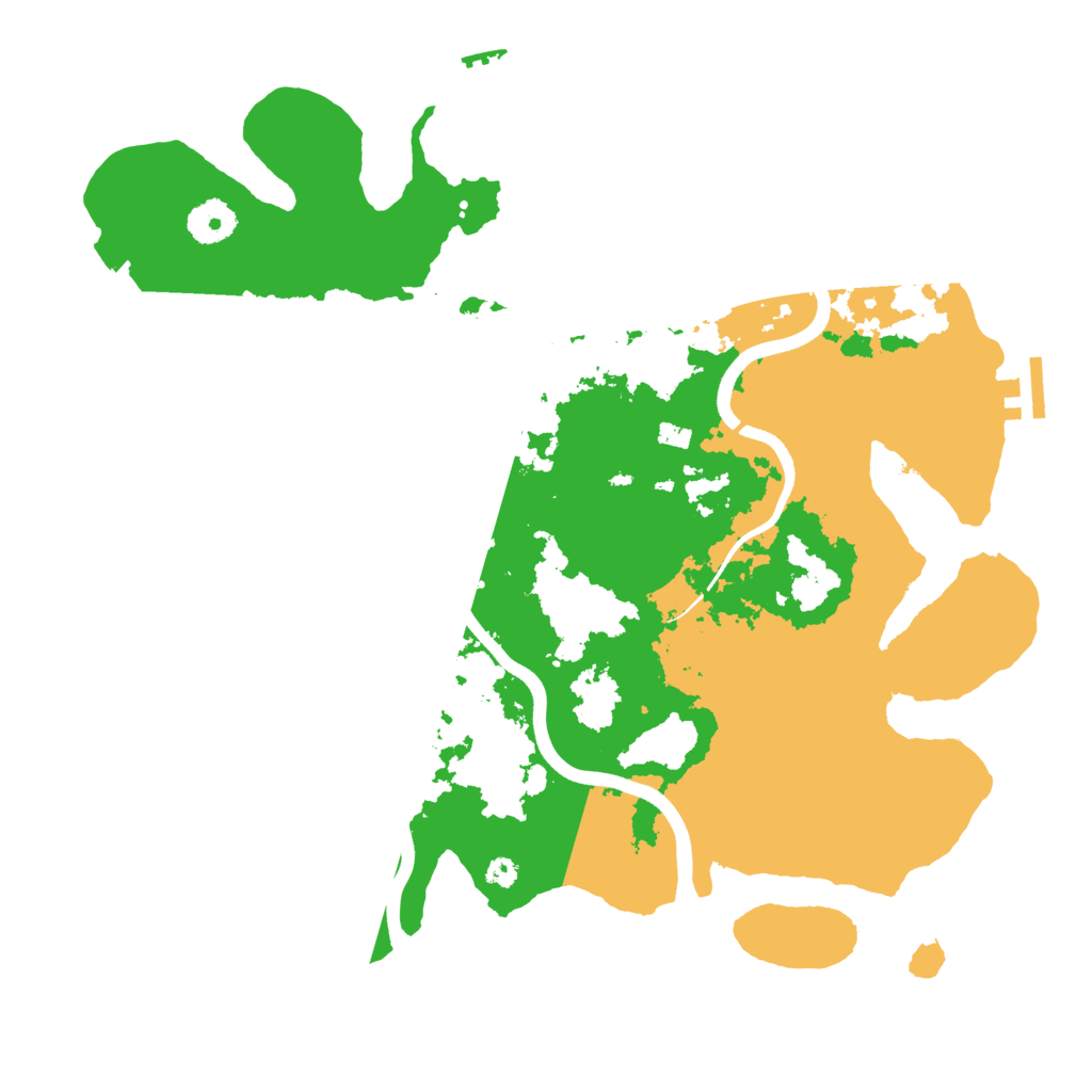 Biome Rust Map: Procedural Map, Size: 3600, Seed: 203631548