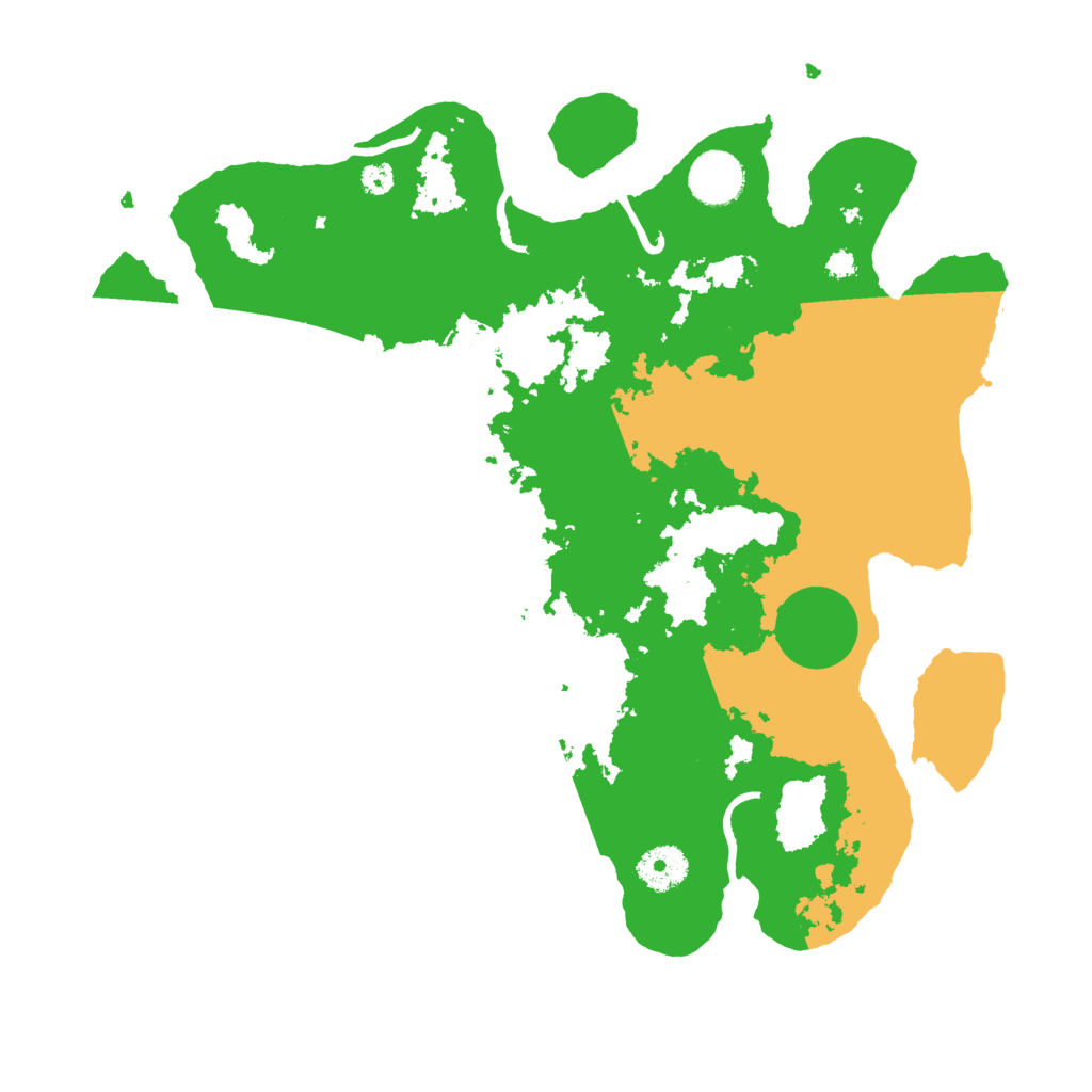Biome Rust Map: Procedural Map, Size: 3500, Seed: 18379978