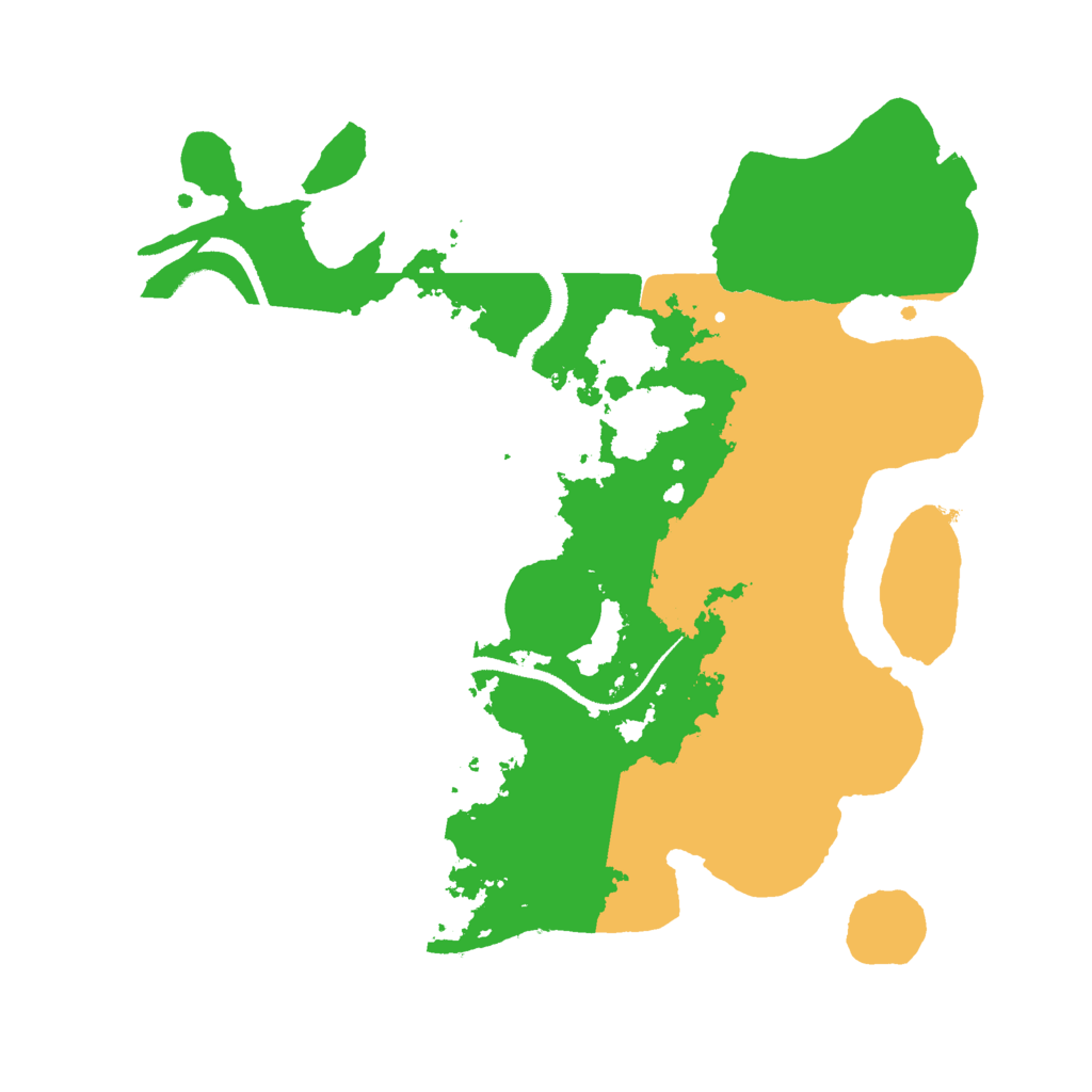 Biome Rust Map: Procedural Map, Size: 3000, Seed: 29216