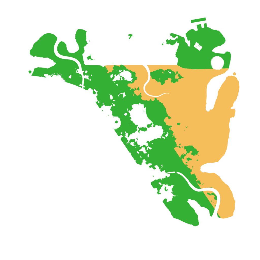 Biome Rust Map: Procedural Map, Size: 3500, Seed: 16777521