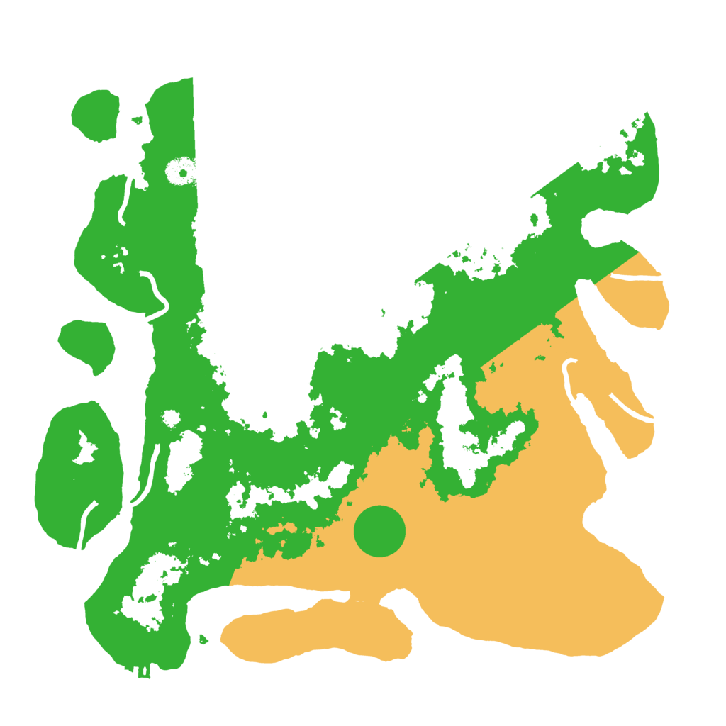 Biome Rust Map: Procedural Map, Size: 3700, Seed: 499142311