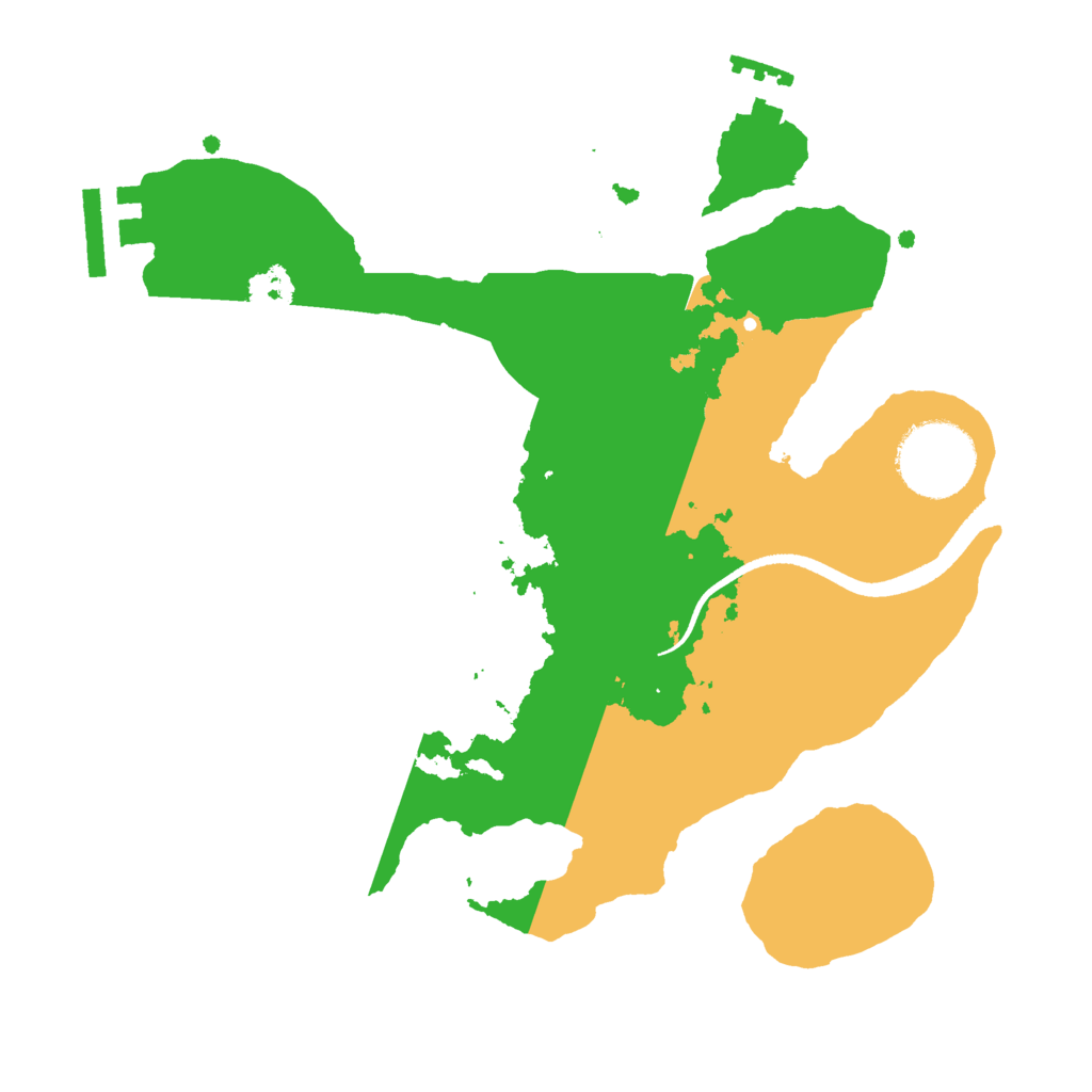 Biome Rust Map: Procedural Map, Size: 2500, Seed: 771858207