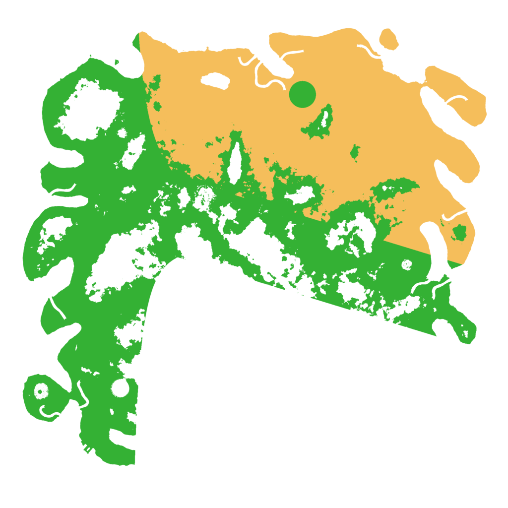 Biome Rust Map: Procedural Map, Size: 5000, Seed: 58008