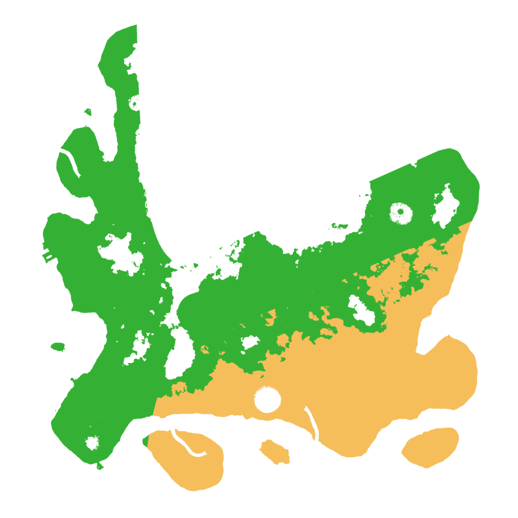 Biome Rust Map: Procedural Map, Size: 3500, Seed: 2443527