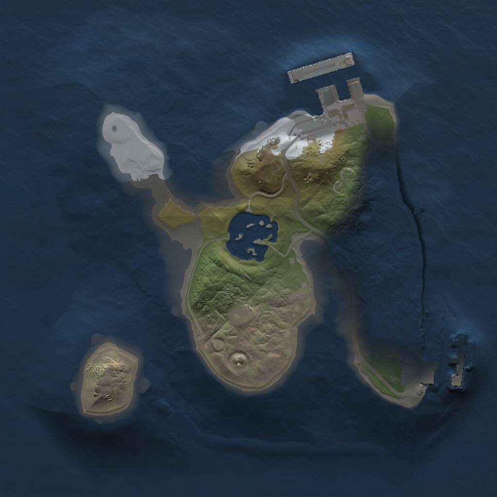 Rust Map: Procedural Map, Size: 1500, Seed: 18569572, 4 Monuments